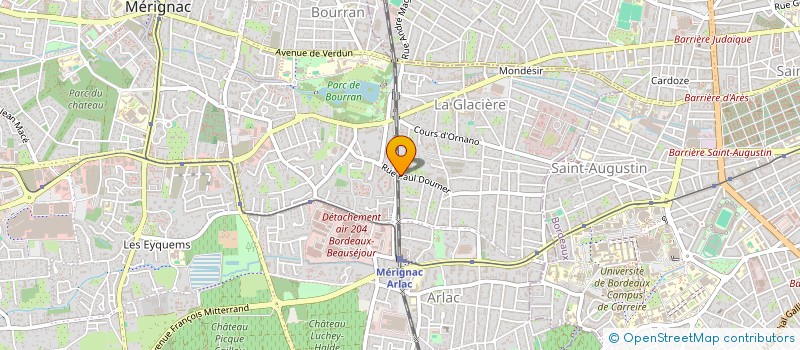 localisation de l'entreprise MONSIEUR JEAN CARDOSO  MERIGNAC