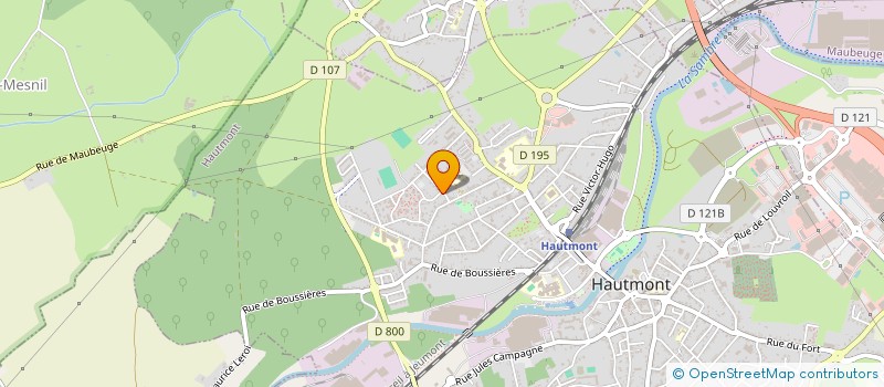 localisation de l'entreprise MONSIEUR JEAN CARLIER  HAUTMONT