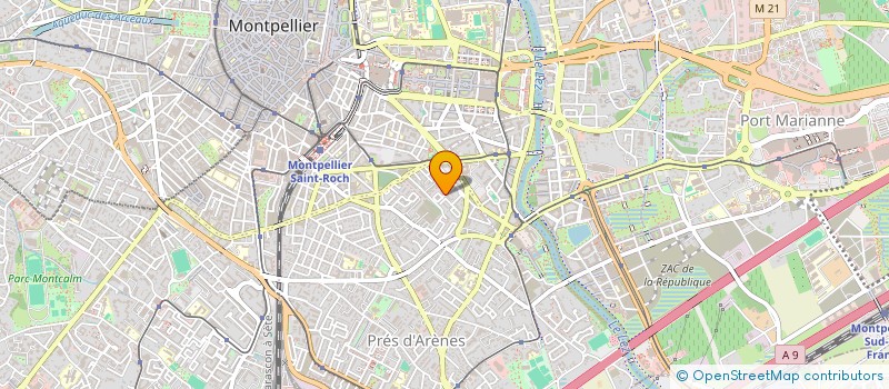 localisation de l'entreprise MONSIEUR JEAN CARLON à MONTPELLIER