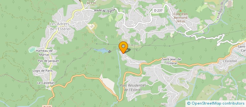 localisation de l'entreprise MONSIEUR JEAN CARON  FREJUS