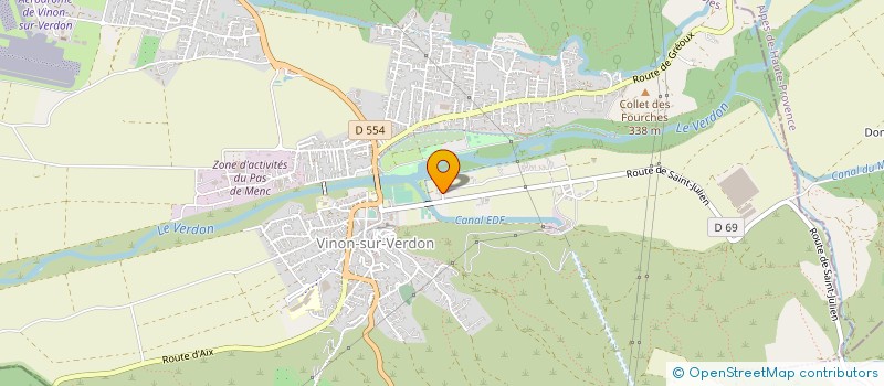 localisation de l'entreprise MONSIEUR JEAN CARON  VINON-SUR-VERDON