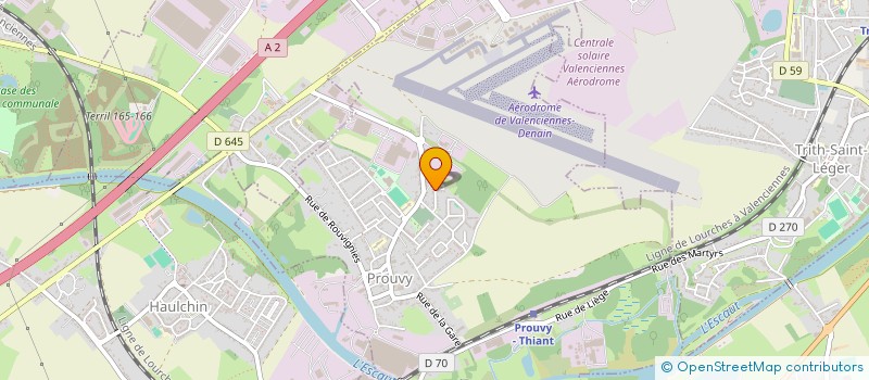 localisation de l'entreprise MONSIEUR JEAN CARON  PROUVY