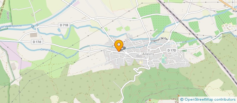 localisation de l'entreprise MONSIEUR JEAN CARON  ALLEINS