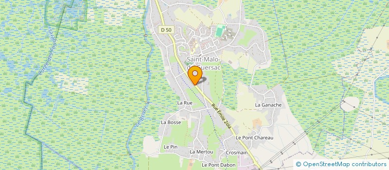 localisation de l'entreprise MONSIEUR JEAN CAROUGEAT à SAINT-MALO-DE-GUERSAC