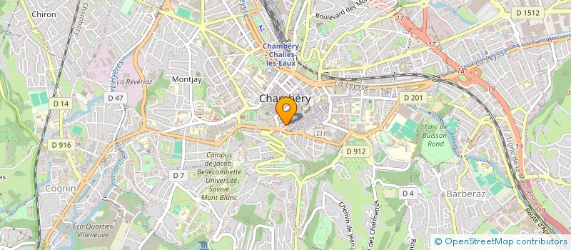 localisation de l'entreprise MONSIEUR JEAN CARPENTIER  CHAMBERY