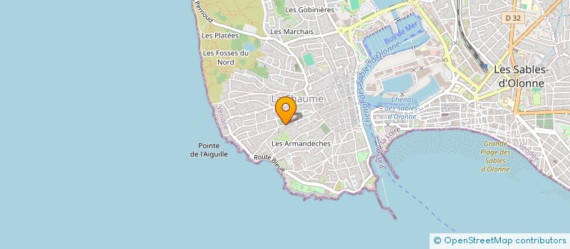 localisation de l'entreprise MONSIEUR JEAN CARRE  LES SABLES D'OLONNE