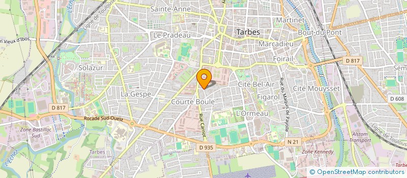 localisation de l'entreprise MONSIEUR JEAN CARRERE  TARBES