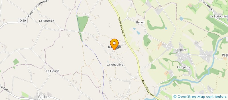 localisation de l'entreprise MONSIEUR JEAN CARRERE-CARRIERE  CASTRES