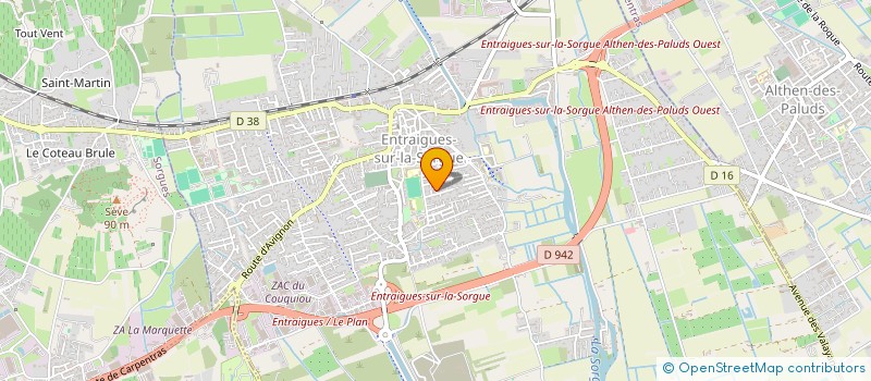 localisation de l'entreprise MONSIEUR JEAN CARRIE  ENTRAIGUES-SUR-LA-SORGUE