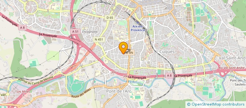 localisation de l'entreprise MONSIEUR JEAN CARROVEE à AIX-EN-PROVENCE