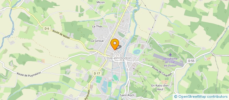 localisation de l'entreprise MONSIEUR JEAN CARSALADE  L'ISLE-EN-DODON