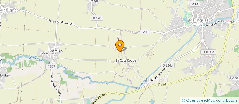 localisation de l'entreprise MONSIEUR JEAN CARTIGNIES  LUZILLAT