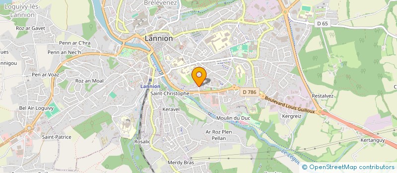 localisation de l'entreprise MONSIEUR JEAN CARTIGNY  LANNION