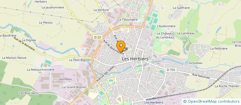 localisation de l'entreprise MONSIEUR JEAN CARTRON à LES HERBIERS