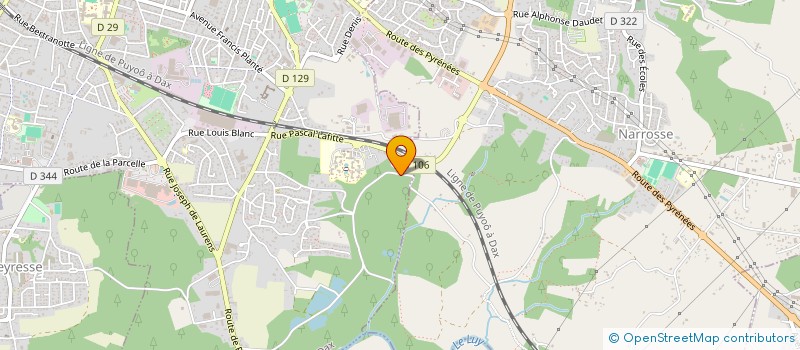 localisation de l'entreprise MONSIEUR JEAN CASSAGNE  DAX