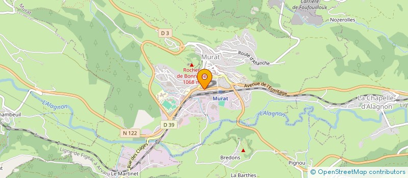 localisation de l'entreprise MONSIEUR JEAN CASSAGNE à MURAT