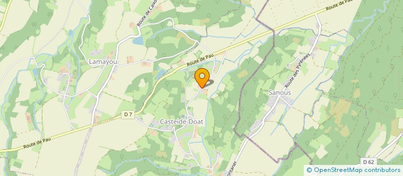 localisation de l'entreprise MONSIEUR JEAN CASSAGNERE  CASTEIDE-DOAT