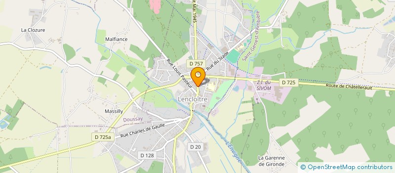 localisation de l'entreprise MONSIEUR JEAN CASSEGRAIN à LENCLOITRE