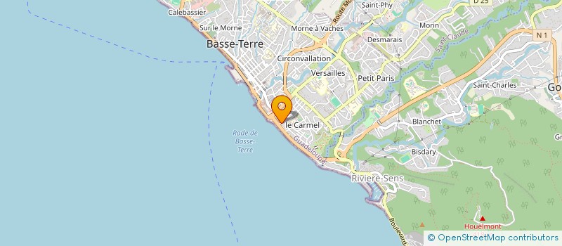 localisation de l'entreprise MONSIEUR JEAN CASSIN à BASSE-TERRE