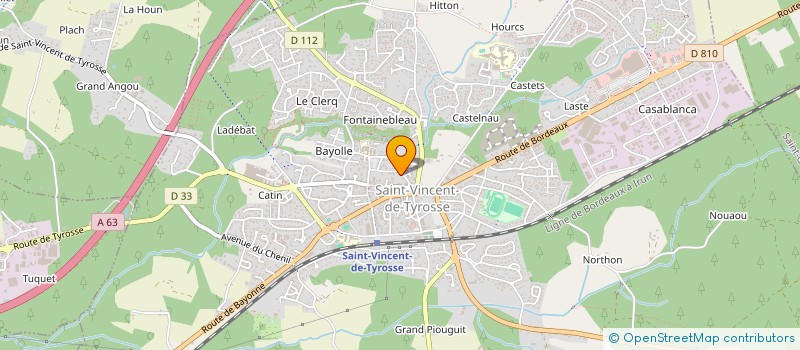 localisation de l'entreprise MONSIEUR JEAN CASTAGNET  SAINT-VINCENT-DE-TYROSSE