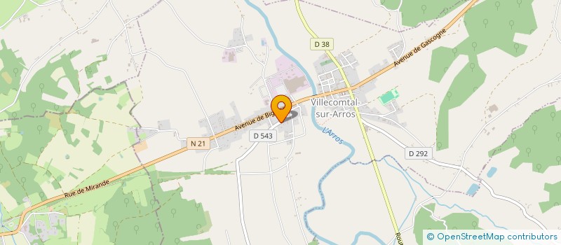 localisation de l'entreprise MONSIEUR JEAN CASTANER-GIL  VILLECOMTAL-SUR-ARROS
