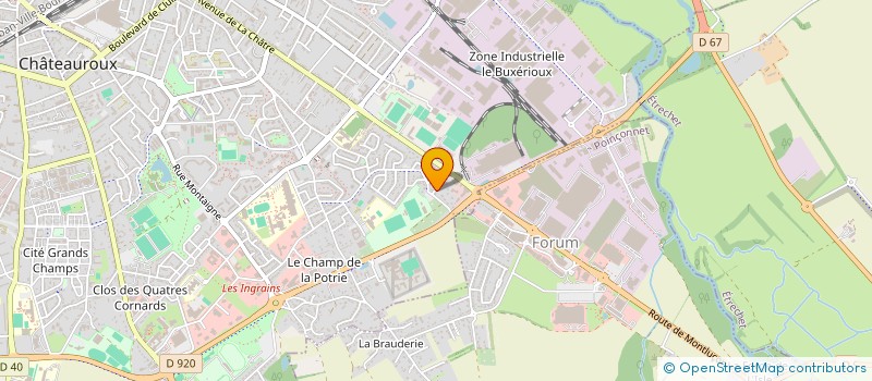 localisation de l'entreprise MONSIEUR JEAN CASTELLA à CHATEAUROUX