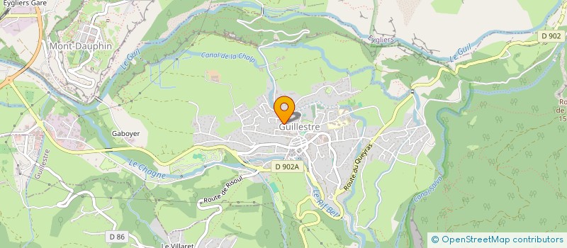 localisation de l'entreprise MONSIEUR JEAN CASTELLANI  GUILLESTRE