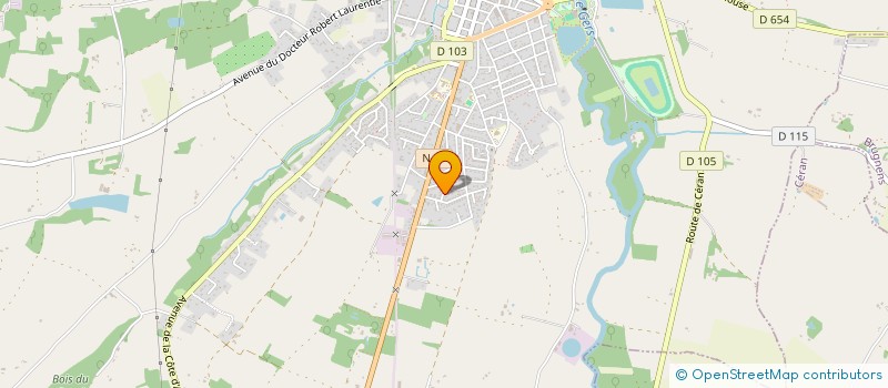 localisation de l'entreprise MONSIEUR JEAN CASTELLI  SAINTE-RADEGONDE