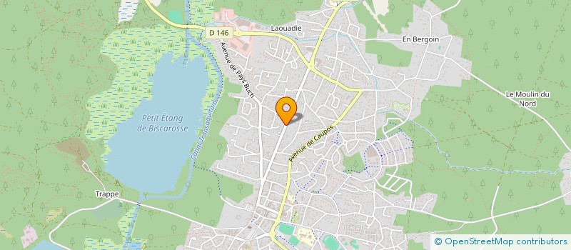 localisation de l'entreprise MONSIEUR JEAN CASTILLO  BISCARROSSE