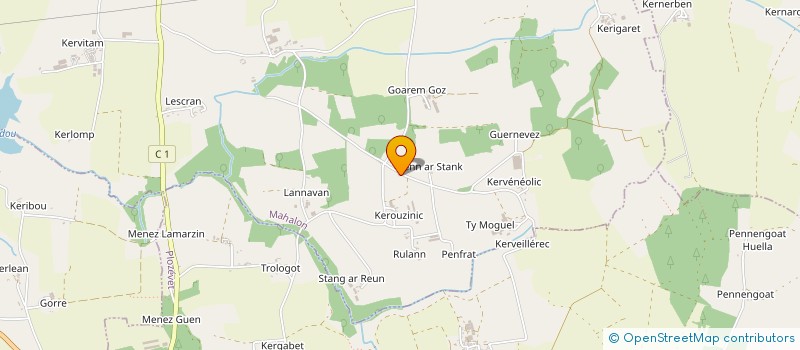 localisation de l'entreprise MONSIEUR JEAN CASTREC  MAHALON