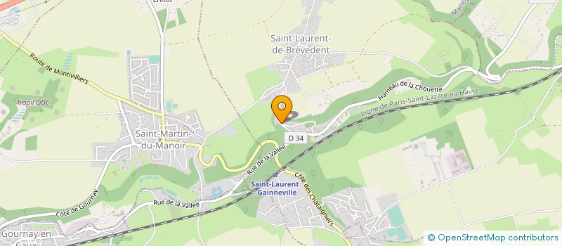 localisation de l'entreprise MONSIEUR JEAN CATELAIN  MATIGNON