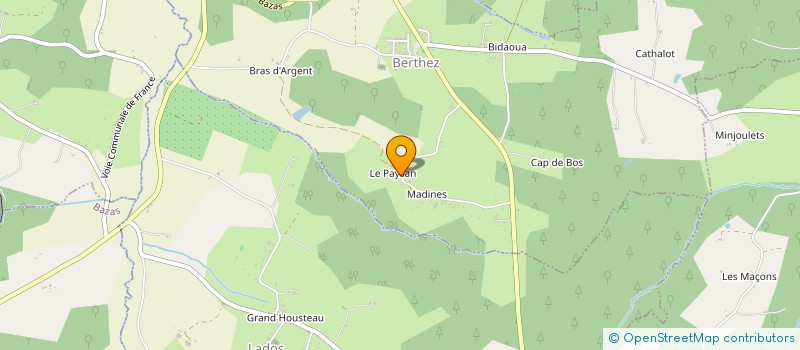 localisation de l'entreprise MONSIEUR JEAN CATHALOT  BERTHEZ