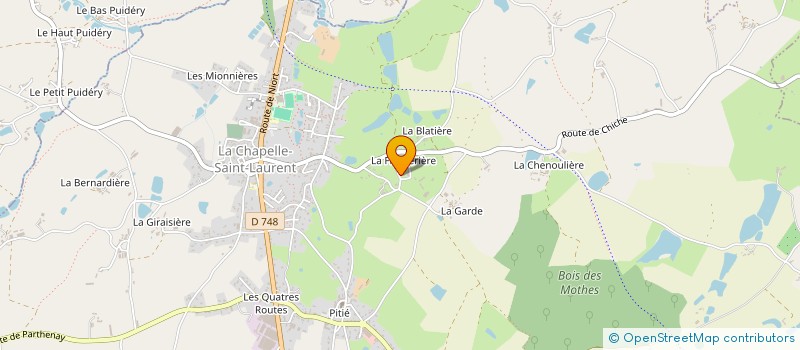 localisation de l'entreprise MONSIEUR JEAN CATHELINEAU  LA CHAPELLE-SAINT-LAURENT