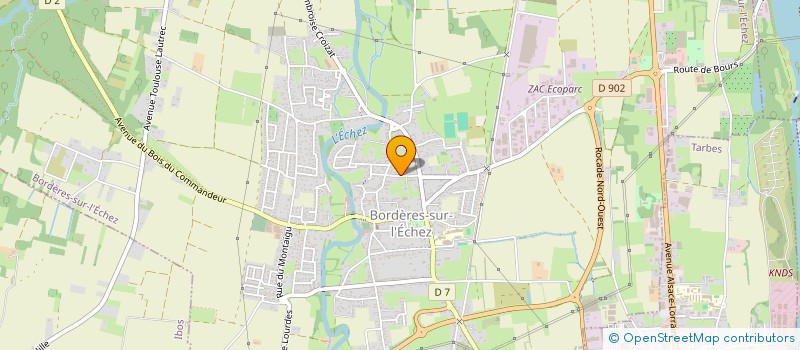 localisation de l'entreprise MONSIEUR JEAN CAUBIN  BORDERES-SUR-L'ECHEZ