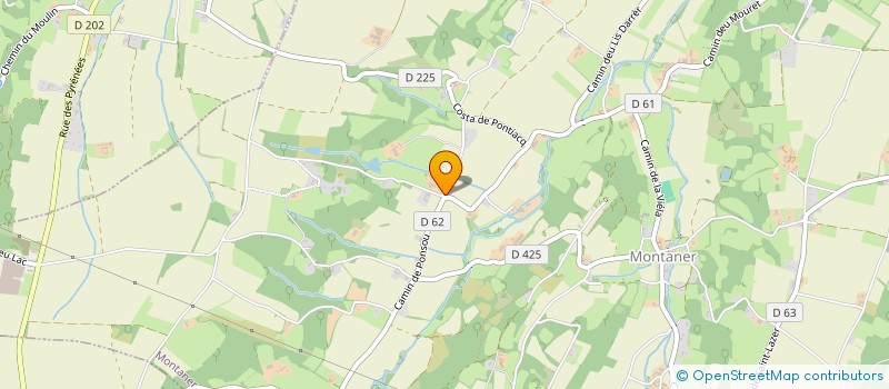 localisation de l'entreprise MONSIEUR JEAN CAUBIOS  PONTIACQ-VIELLEPINTE