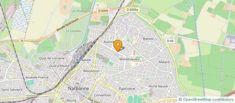 localisation de l'entreprise MONSIEUR JEAN CAUDET  NARBONNE