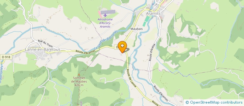 localisation de l'entreprise MONSIEUR JEAN CAUHAPE  LOURDIOS-ICHERE