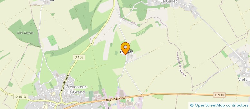 localisation de l'entreprise MONSIEUR JEAN CAULIER  CREVECUR-LE-GRAND