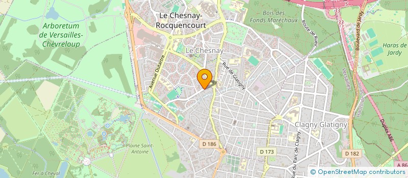 localisation de l'entreprise MONSIEUR JEAN CAUSSE  LE CHESNAY-ROCQUENCOURT