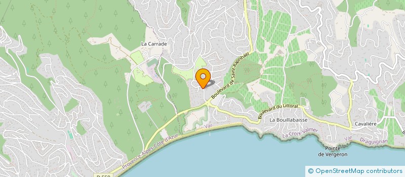 localisation de l'entreprise MONSIEUR JEAN CAVAILLE  LA CROIX-VALMER