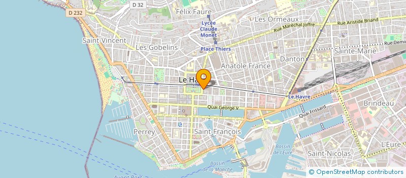 localisation de l'entreprise MONSIEUR JEAN CAVELLIER  LE HAVRE