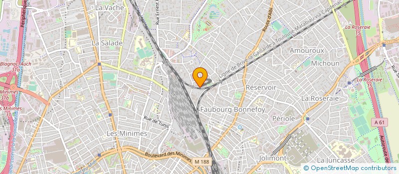 localisation de l'entreprise MONSIEUR JEAN CAZALBOU à TOULOUSE