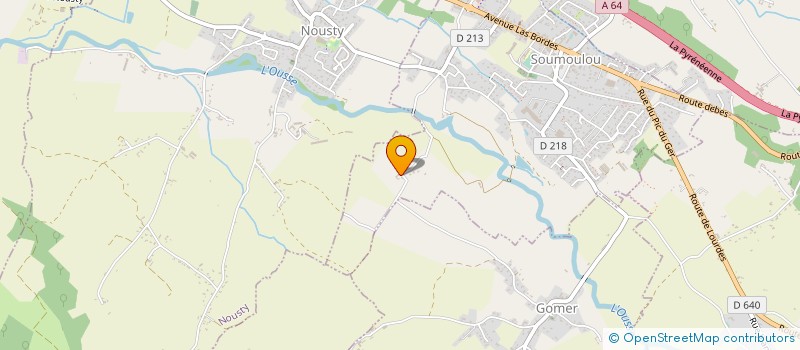 localisation de l'entreprise MONSIEUR JEAN CAZASSUS  SOUMOULOU