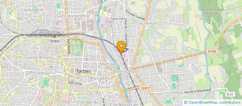 localisation de l'entreprise MONSIEUR JEAN CAZAUBON  AUREILHAN