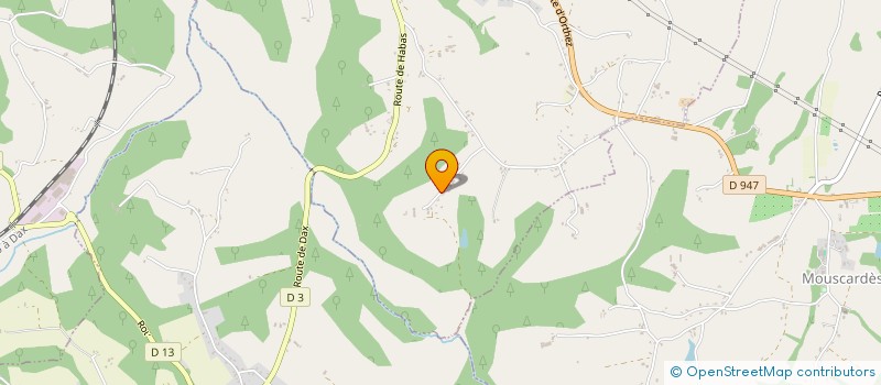 localisation de l'entreprise MONSIEUR JEAN CAZAUX  ESTIBEAUX