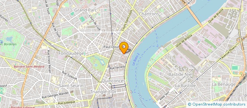 localisation de l'entreprise MONSIEUR JEAN CAZAUX  BORDEAUX