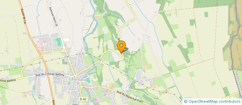 localisation de l'entreprise MONSIEUR JEAN CAZENAVE  PONTACQ