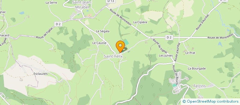 localisation de l'entreprise MONSIEUR JEAN CAZENAVE  FIGEAC