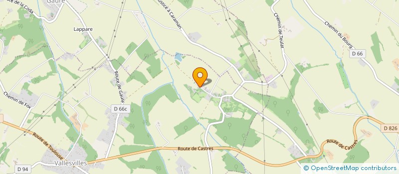 localisation de l'entreprise MONSIEUR JEAN CAZENAVE  VALLESVILLES