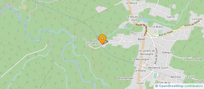 localisation de l'entreprise MONSIEUR JEAN CAZIMAJOU  BELIN-BELIET